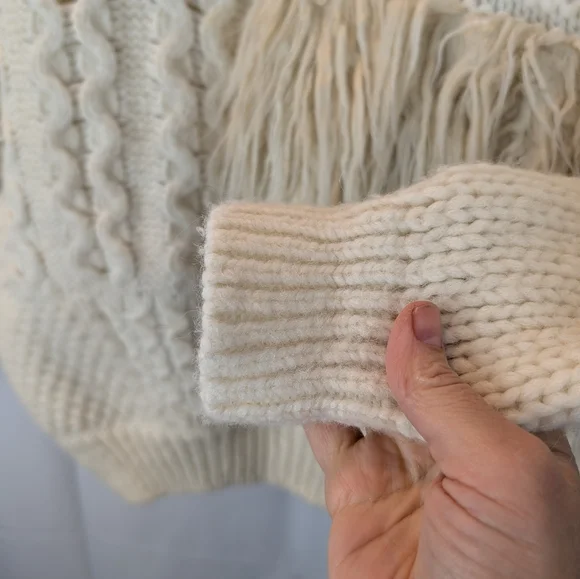 Simone Rocha Cream Sweater with Textured Design Size S In EUC - Picture 6 of 15